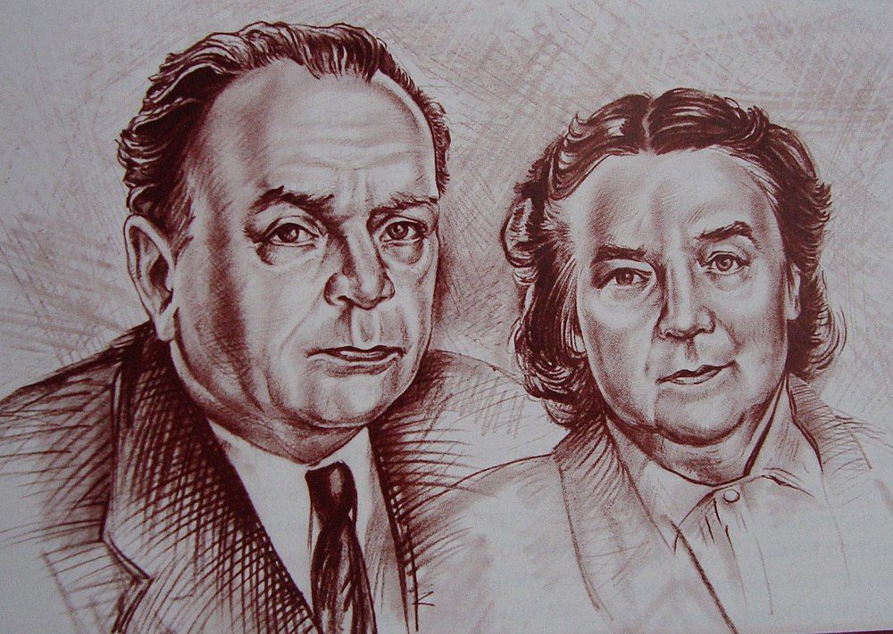 Ю.П. Дольд-Михайлик с супругой Галиной Маркияновной