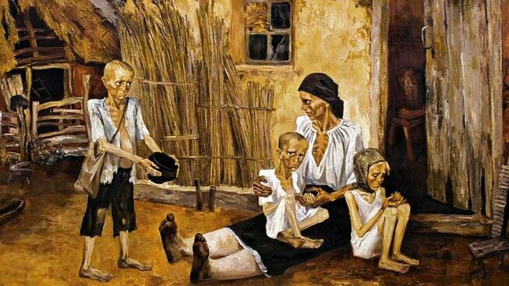 Визуализация – важнейшая часть мифа о «голодоморе». Один из примеров – картина «Мать 1933 года» художницы Нины Марченко (родилась в Ленинграде в 1940 году)