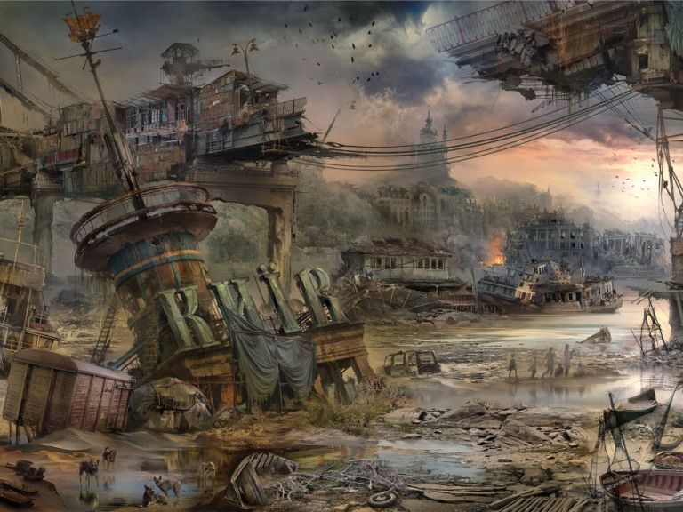 Киев, «От утопии к антиутопии», художник И. Хивренко, 2011 г.