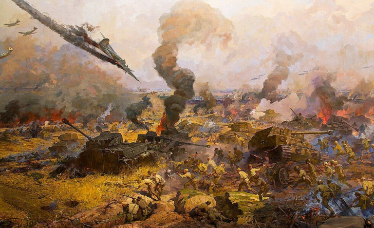 Заглавная иллюстрация: Курская битва. Фрагмент диорамы