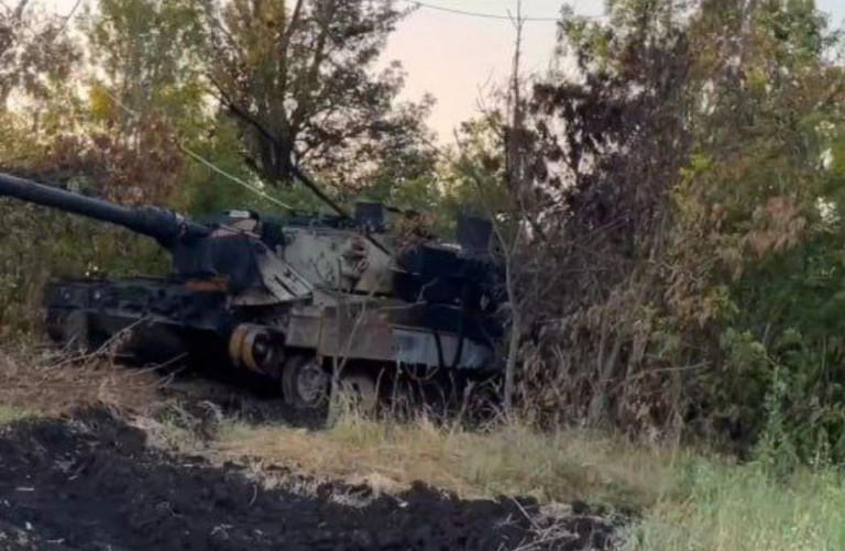 Ещё один уничтоженный «Леопард» на Запорожском направлении, пишет Телеграм-канал Запорожский фронт