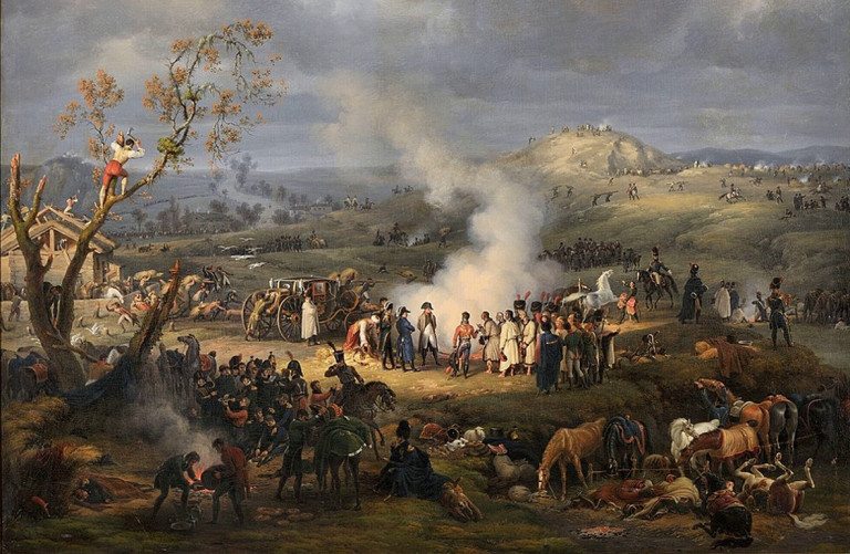Заглавная иллюстрация. Битва под Аустерлицем на картине Л-Ф.Лежёна