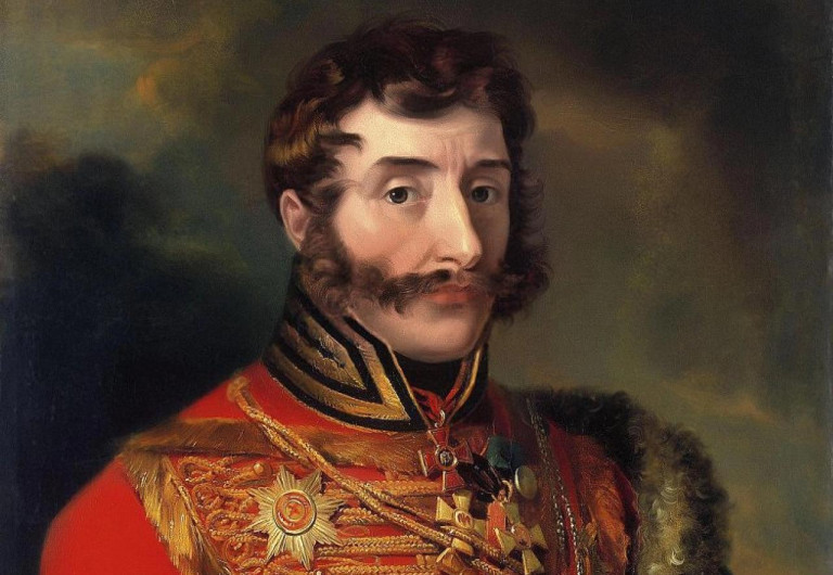 Заглавная иллюстрация. Портрет генерала Дорохова кисти Джорджа Доу