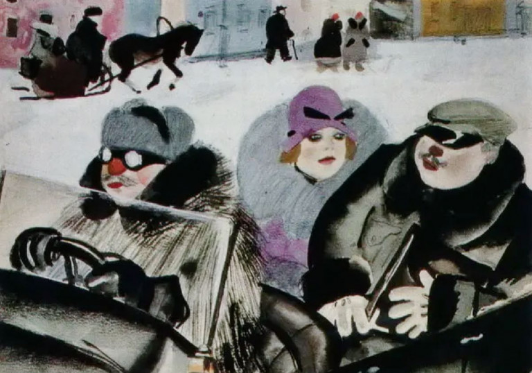 Заглавная иллюстрация. Нэпманы на карикатуре К.И.Рудакова