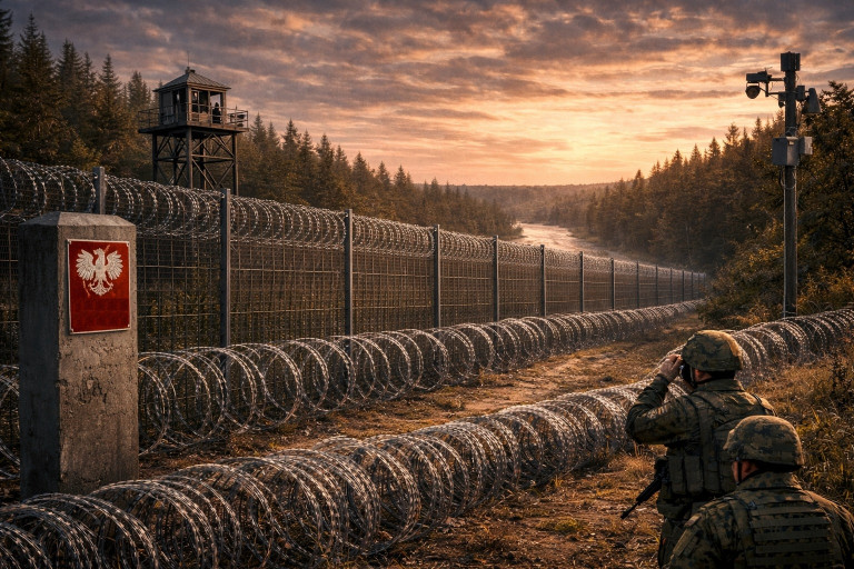 Заглавное фото: «Железный занавес» на польско-белорусской границе
