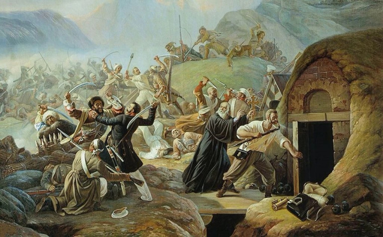 Заглавная иллюстрация. Подвиг рядового Архипа Осипова на картине А.А. Козлова