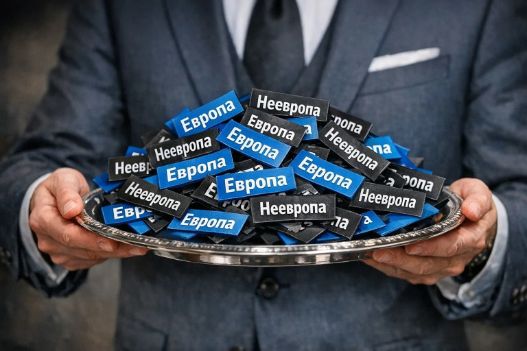 На заглавном фото: Европа – это только этикетка...