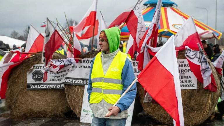 Протест польских фермеров