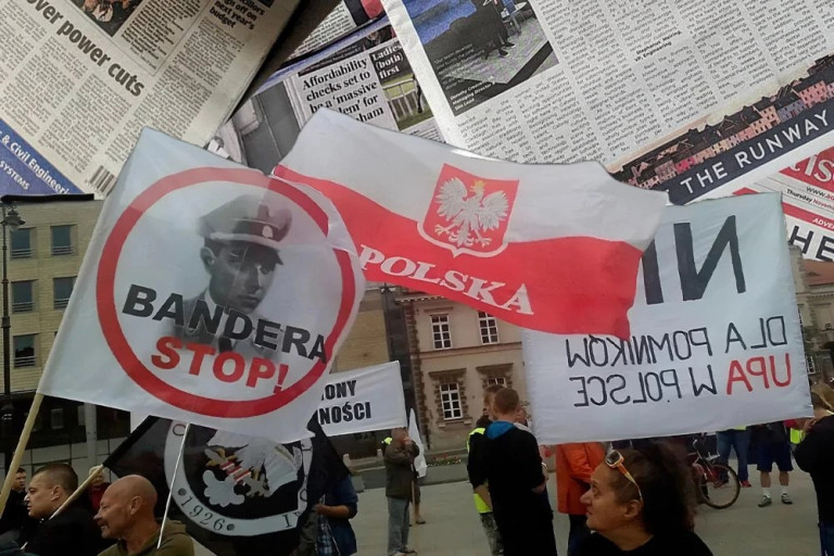 Антиукраинский митинг в Польше
