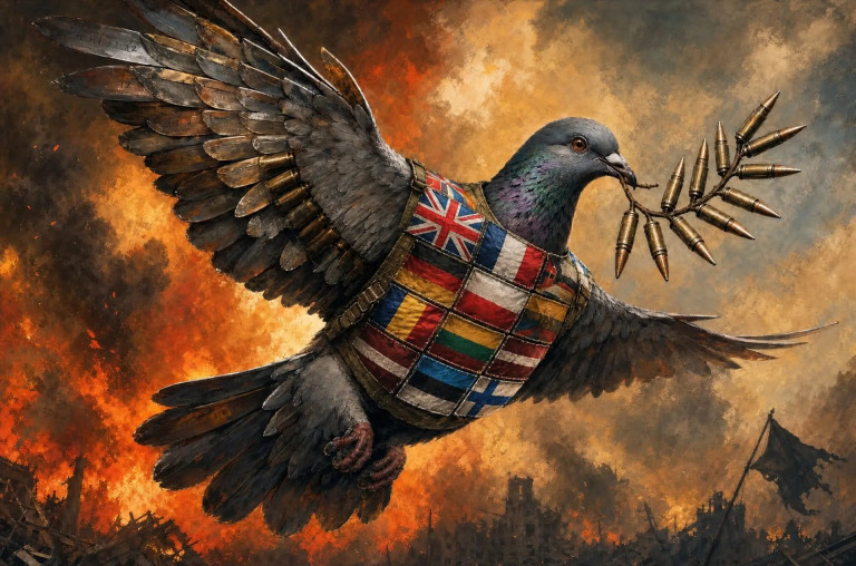 Примерно так выглядит европейский "голубь мира"