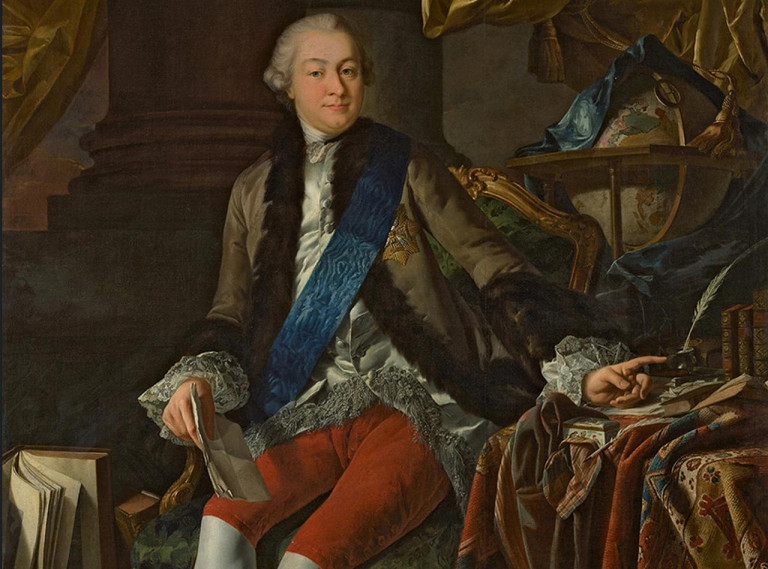 Заглавная иллюстрация. Портрет Ивана Шувалова кисти Жана-Луи де Велли