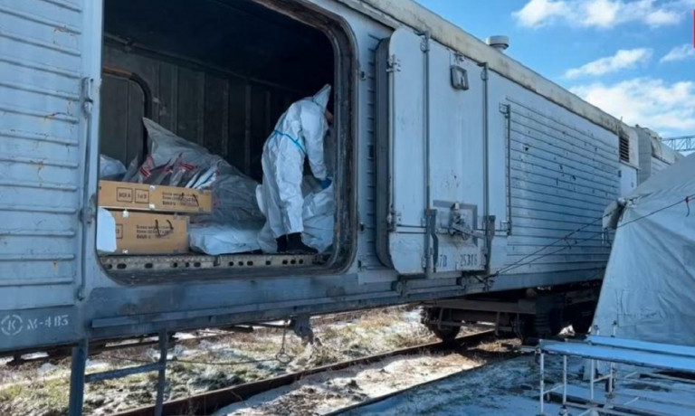  Вагон-рефрижератор с телами всушников